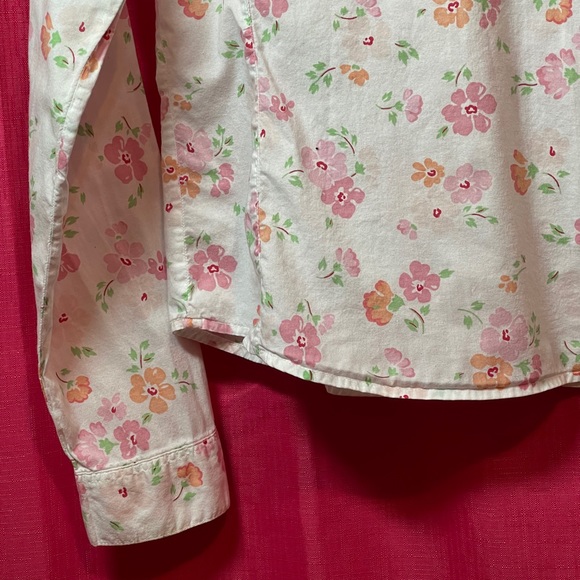 JORDACHE FLORAL BUTTON UP SIZE M - Picture 8 of 11